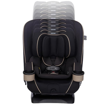 Maxi-Cosi Kani 4-in-1 Infant Kids Convertible Car Seat, Rear-Facing Forward-Facing Carseat, Booster, Slim Fit, Magnetic Buckle, 5-Position Recline, Fits 5-100 lbs, 19-57 in, Caspian Caviar