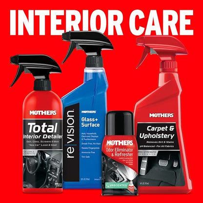 Mothers Total Interior Detailer, 24 oz. — Cleans & Protects Dash, Glass, Screens & More, Safe Ammonia-Free Formula Removes Dirt, Oily Film & Fingerprints Without Streaks or Residue (05434)