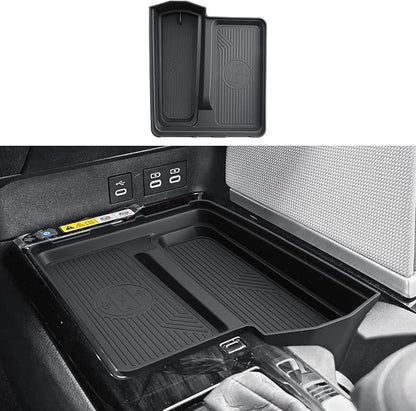 2026 Camry Center Console Organizer - One-piece Molding Center Console Storage Tray & Wireless Charging Area Pad For 2025-2026 Toyota Camry(LE/SE/XLE/XSE) Accessories - Durable ABS & TPE Material