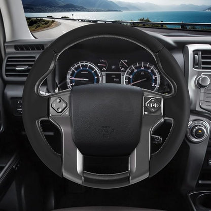 Fit for Tacoma(2012-2023) Steering Wheel Cover, Steering Wheel Cover for Toyota 4Runner(2010-2024) Tundra(2014-2021) Sequoia(2014-2022) Accessories (Black)