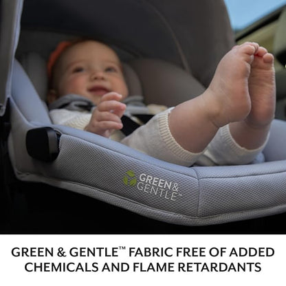 Evenflo LiteMax NXT Rear-Facing Lightweight Preemie and Infant Car Seat 3-30lbs. with SensorSafe. Easy Install with Base (Primrose Pink)