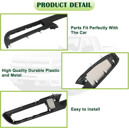 80994 Upgraded Door Armrest Repair Front Left Side Door Panel Handle Black Compatible with 2010-2014 Chevy Chevrolet Silverado Suburban Avalanche Tahoe,GMC Sierra Yukon Replaces 84127280