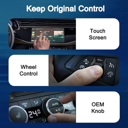 Wireless CarPlay Adapter for Apple Car Play, Small Mini Edition, Converts Factory Wired to Wireless CarPlay, Plug & Play Adapter for Apple iPhone iOS 10+ & Cars from 2015+(2026 Upgrade Black)