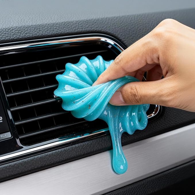 Gytera 2PCS Car Cleaning Gel Car Clean Putty Car Accessories, Universal Car Interior Cleaner Slime, Cleaning Kit Supplies, Auto Detailing Tools Car Accessories, Dust Remover Gifts for Men Women