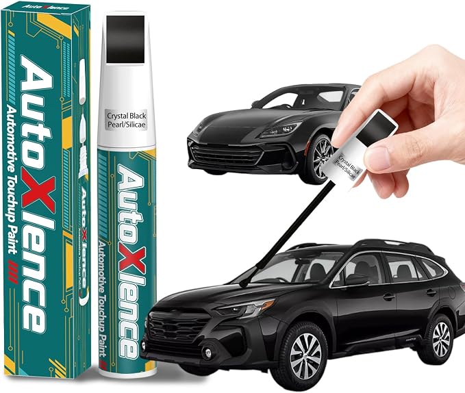 Crystal Black Pearl/Silicae(D4S) Touch Up Paint Compatible with Subaru Car Paint Pen Scratch Repair Automotive Scratch Remover Fix Exact Color Match