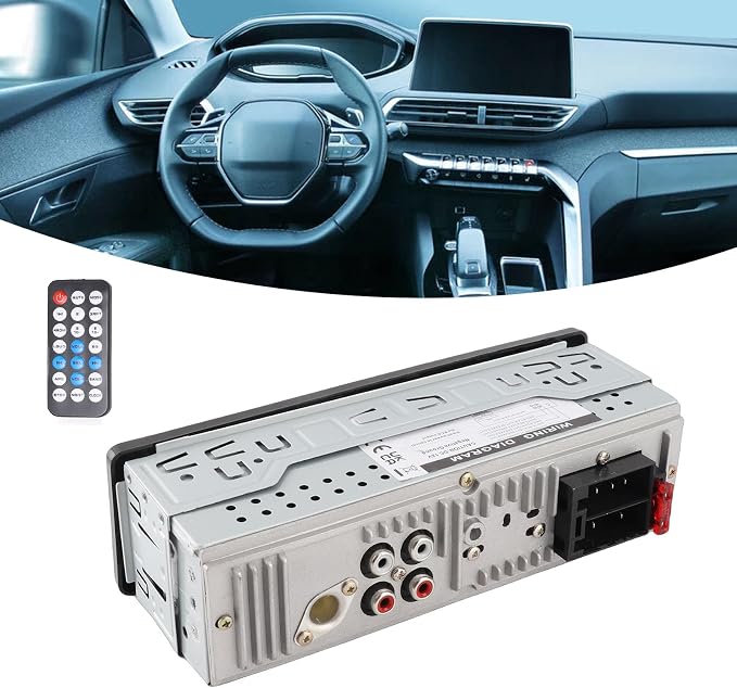 Car Radio Autoradio Bluetooth, Voice Control Car Radio Audio Player, Dual Connection Handsfree USB2.0 Car Stereo Receiver with LED Display, Support Hands Call, Music,