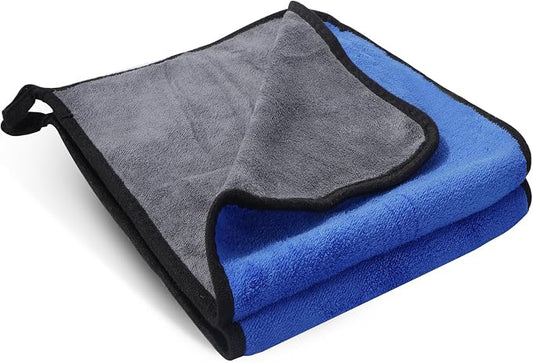 2 Pack Microfiber Cleaning Cloth, 23"x 11" Extra Large Microfiber Towels, Ultra Absorbent Car Washing Towels, Reusable Lint Free Streak Free Cleaning Rags for Car, Kitchen, and Window