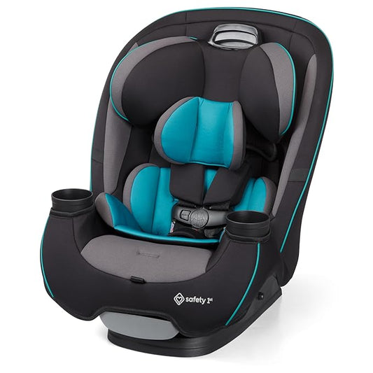 Safety 1st Grow and Go All-in-One Convertible Car Seat, Rear Facing, 5-40 lbs, Forward Facing (30–65 lbs), High Back Booster Seat 40-100 pounds, Green Gables