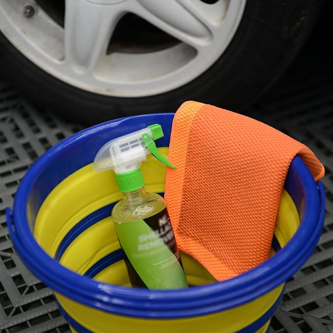 12"x12" Professional Clay Towel – Fine Grade Mesh Polymer | Requires Lubrication | Fast Decontamination for Auto Detailing, Removes Overspray, Water Spots & Iron Fallout | Scratch-Free