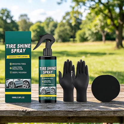 Wheel Shine for Car Tires | Long Lasting 100ml Maintenance Tool - Auto Tire Shine Cleaner - for Sedan Truck RV Motorcycle Scooter ATV, Detailing Shop Home Garage