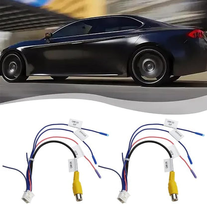 SING F LTD 2Pcs Car 10 Pin Rearview Backup Camera RCA Video Adapter Stereo Radio RCA Plug Compatible with Android Radio
