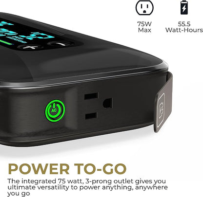 HALO Bolt Ultimate 3 Portable Car Battery Jump Starter | 130 PSI Air Compressor, 55.5Wh USB Power Bank, Large Display, Emergency Floodlight & Charger, Jumps Cars SUVs & Trucks, Inflates Tires — Silver