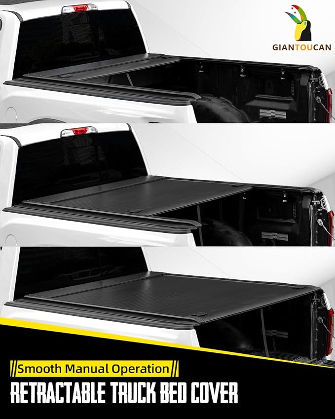 Retractable Tonneau Cover compitable with 2020-2026 Chevy Silverado/GMC Sierra 1500 5.8ft Bed(69.9in), Not for CarbonPro Bed