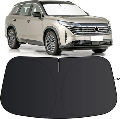 Windshield Sun Shade for Nissan Pathfinder 2022-2025 2026 Foldable Sun Visor Protector for Pathfinder Accessories Sunshade Car Front Window Sunshades Blocks UV Rays