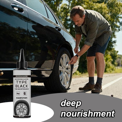 Genérico Car Tire Coating Agent – 120ml Anti-Stain – Tire Shine Restorer Spray | for Professional Drivers & Leading Drivers Garage Van Sedan