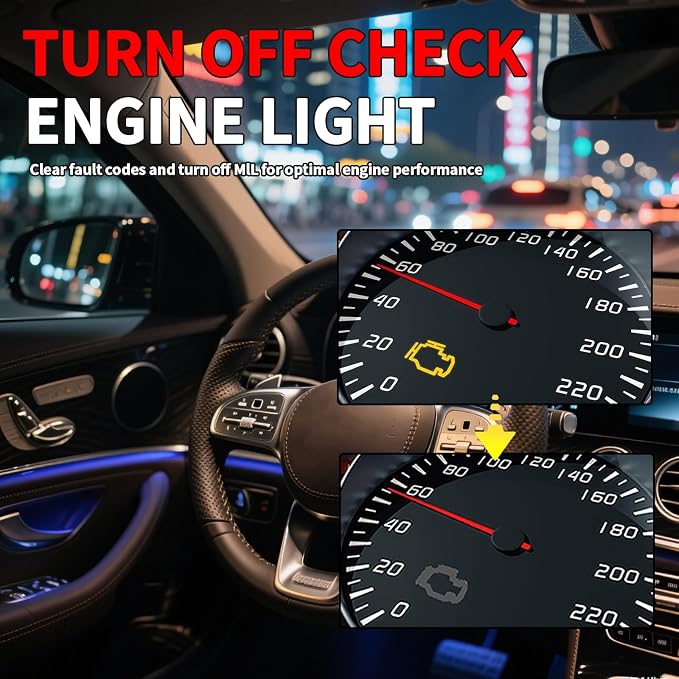V350 OBD2 Diagnostic Diagnostic Tool Tool, Code Reader, Engine Light Diagnostic Tool, Battery Voltage Tester, for OBD2 Cars & Trucks Since 1996