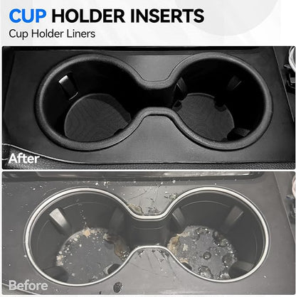ELECFRESH 4PCS Center Console Organizer Tray for 2023-2026 Honda Pilot 2024-2026 Honda Ridgeline&Passport Accessories, Armrest Storage Box and Divider, Hidden Storage Box and Cup Holder