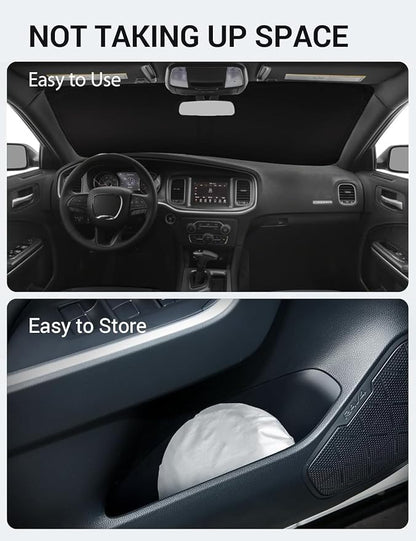 Proadsy 2026 Upgrade Front Windshield Sun Shade Foldable Sunshade Protector Custom for 2011-2023 Jeep Cherokee(Not for Jeep Grand Cherokee) Trailhawk Overland Limited Latitude Altitude Accessories