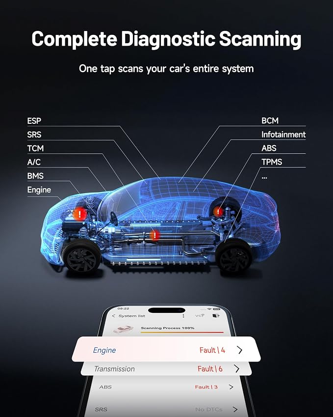 TOPDON TopScan Pro OBD2 Scanner Bluetooth, Bi-Directional Scan Tool for iPhone & Android with All System, 13+ Hot Reset Car Scanner, FCA AutoAuth, CAN-FD, AI Assistant, Upgraded TopScan Code Reader