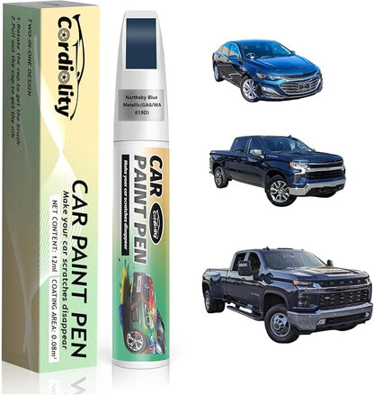 Car Touch Up Paint Northsky Blue Metallic(GA0/WA619D) for Chevrolet, Color Accurate Car Scratch Repair Remover Pen Fix Auto Paint Chips and Nicks