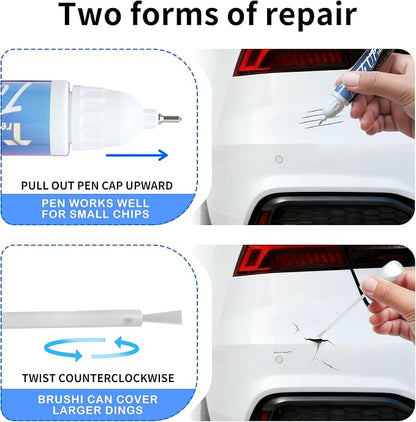 W6H Serenity White Pearl Touch Up Paint for Hyundai Exact Match, Car Paint Scratch Repair kit, 2 in 1 Scratch Remover Pen with Color-Matched Rapid Drying of Paint Coating