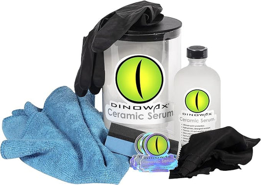 Ceramic Serum Kit, Ceramic Coating, Detailing Kit, Car Detailing Supplies, Protect Collection, 4 Oz Serum with Application Accessories