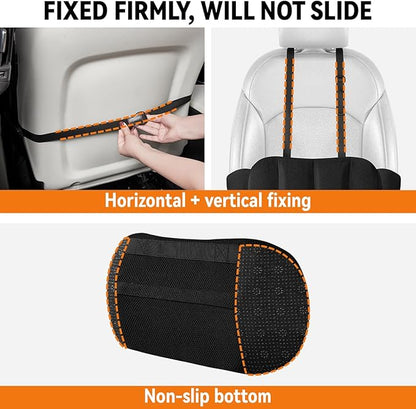 Lumbar Support Pillow for Car,Back Support for Car Seat Cushion,Adjustable Straps Securely Fixed Car Lumbar Support Pillow for Office Chair (Beige)
