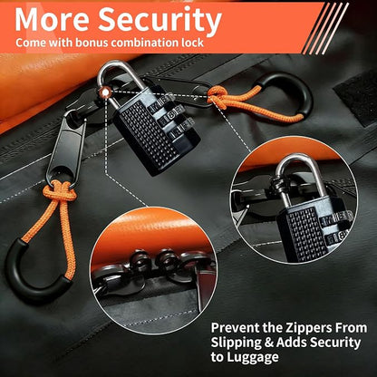 20 CuFt Car Rooftop Cargo Carrier Bag, 100% Waterproof Heavy Duty Car Roof Top Carrier for All Vehicles with/Without Racks, Includes Anti-Slip Mat, 10 Reinforced Straps, Lock & 6 Door Hooks
