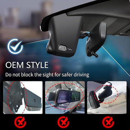 Mangoal 4K Dash Cam Custom fit for Honda Accord Gen11 2023 2024 2025 2026 & Hybrid, Integrated OEM Look, UHD 2160P Video, WiFi & App, GPS, 64GB Card