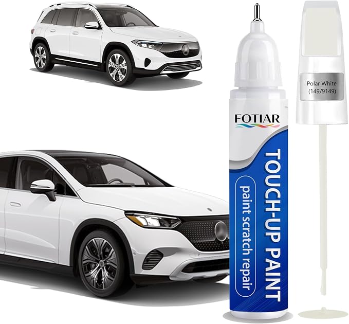 149 Polar White Touch up Paint for Mercedes-Benz OEM Original Car Paint Scratch Repair Pen Two-In-One Quick & Easy Fix Car Scratch Remover for Nicks & Chips Repair