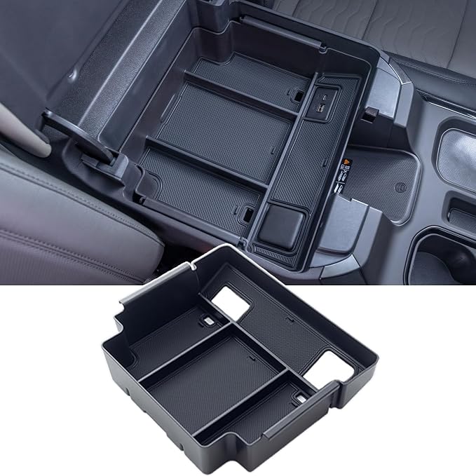 PIMCAR Full Center Console Organizer for 2022-2026 Refreshed Chevy Silverado/GMC Sierra 1500, 2024-2026 Silverado/Sierra 2500HD 3500HD (Full Console w/Bucket Seats ONLY)