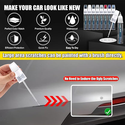 Car Touch Up Paint(Deep Black Pearl(LC9X/2T)) for Volkswagen, Car Paint Scratch Repair Kit, Quick & Easy Solution to Repair, 2 in 1 Scratch Remover Pen with 2PCS Disposable Micro Applicators