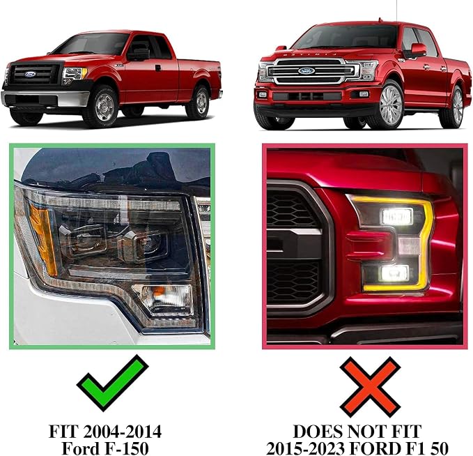 COMNOVA Side Step Nerf Bar Running Board Replacement for Ford F-150 Super Cab (3/4 Size Rear Doors) 04-14,6 Inch Step Pad Design,OE Style (Stainless Steel).