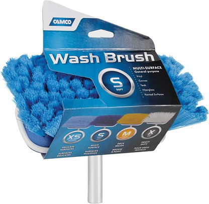 Camco 41922 Soft Blue Brush Attachment, 10" Wide, Universal Fit