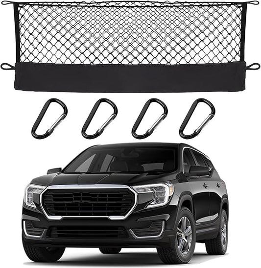 Envelope Style Cargo Net Compatible with GMC Terrain 2026 2025 2024 2023 2022 2021 2020 2019 2018 Trunk Car Rear Tailgate Touring Netting