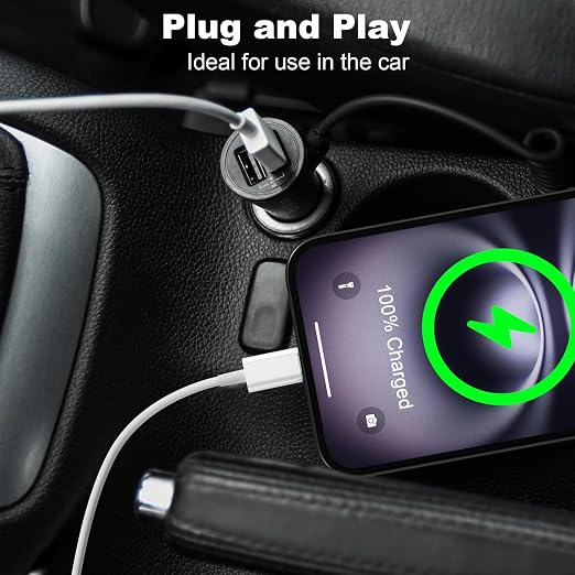 Cveael Car Carplay Cable for iPhone 17 16 15 Pro Max Air 16 15 Plus, 3FT USB A to USB C Cord for iPad 10th Gen Pro Air 5th 4th Mini 6th Gen, Car Charging Cable