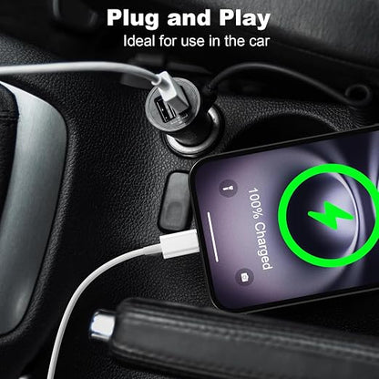 Cveael Car Carplay Cable for iPhone 17 16 15 Pro Max Air 16 15 Plus, 6FT USB A to USB C Cord for iPad 10th Gen Pro Air 5th 4th Mini 6th Gen, Car Charging Cable