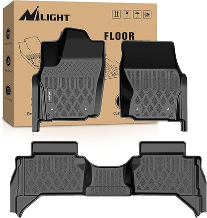 Nilight TPE Floor Mats for Toyota Tacoma 2024 2025 2026 Double Cab (Not for Hybrid) All Weather Custom Fit Heavy Duty Floor Liners