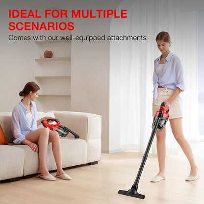 TengXcel Cordless Vacuum Cleaner for Milwaukee 18V Battery, Handheld Vacuum Cleaner for Home Car Hardwood Floor Carpet, Portable Shop Vacuum with Washable HEPA Filter(No Battery)