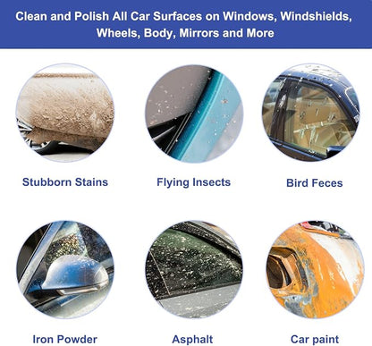 Clay Mitt 2 Pack, Clay Bar Mitt for Car Detailing Fine Grade Towel Reusable Wash Glove for Car Detailing and Polishing