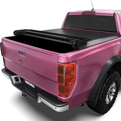 OEDRO Soft Quad-fold Truck Bed Tonneau Cover Compatible with 1999-2025 Ford F250 F350 F-250 F-350 Superduty 8 ft Bed