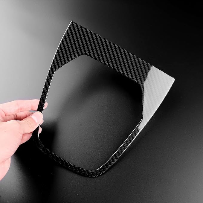AIRSPEED Hard Carbon Fiber for Toyota GR86 Subaru BRZ 2021 2022 2023 2024 2025 Car Gear Shift Panel Cover Center Console Gearbox Panel Interior Trim Accessories, Black, Manual Transmission