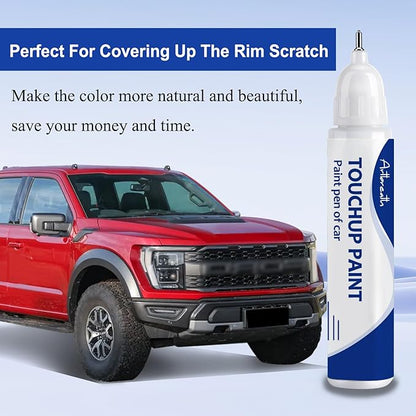 Rapid Red Metallic (D4) Touch Up Paint for Ford -Exact Match–Chips and Nicks Car Paint Scratch Repair Kit Automotive Paint Pen for F-150/Mustang/Transit/Explorer/Ranger/Escape/Edge