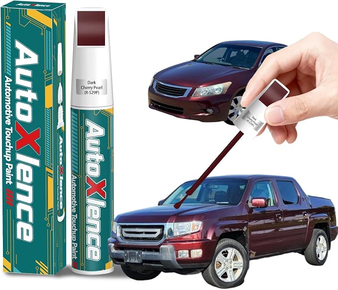 Dark Cherry Pearl(R-529P) Touch Up Paint Compatible with Honda Car Paint Pen Scratch Repair Automotive Scratch Remover Fix Exact Color Match