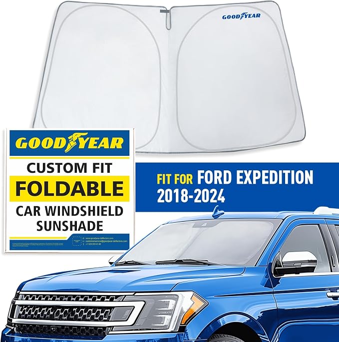 Goodyear Foldable Windshield Sunshade for Honda Pilot 2016-2022, SUV car Accessories, Sunshade Cover, Sun Shade Car Windshield, Window Sun Blocker - GY008342