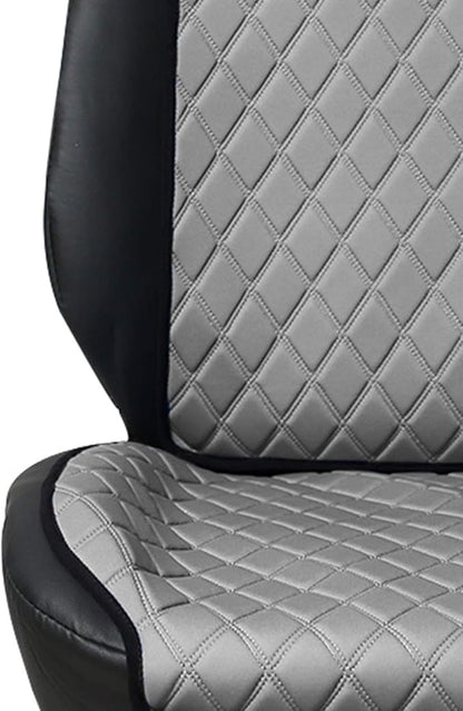 FH Group Car Seat Cushion – Neosupreme Single Front Seat Cover with Front Pockets, Airbag Compatible, Universal Fit Car Seat Cushion for Driver or Passenger Seat, SUV, Truck, Sedan & Van – Gray