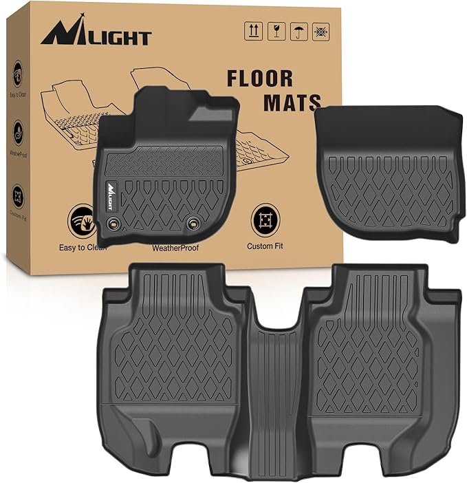 Nilight TPE Floor Mats for Honda HR-V (HRV) 2016 2017 2018 2019 2020 2021 2022,All Weather Custom Fit Heavy Duty Floor Liners
