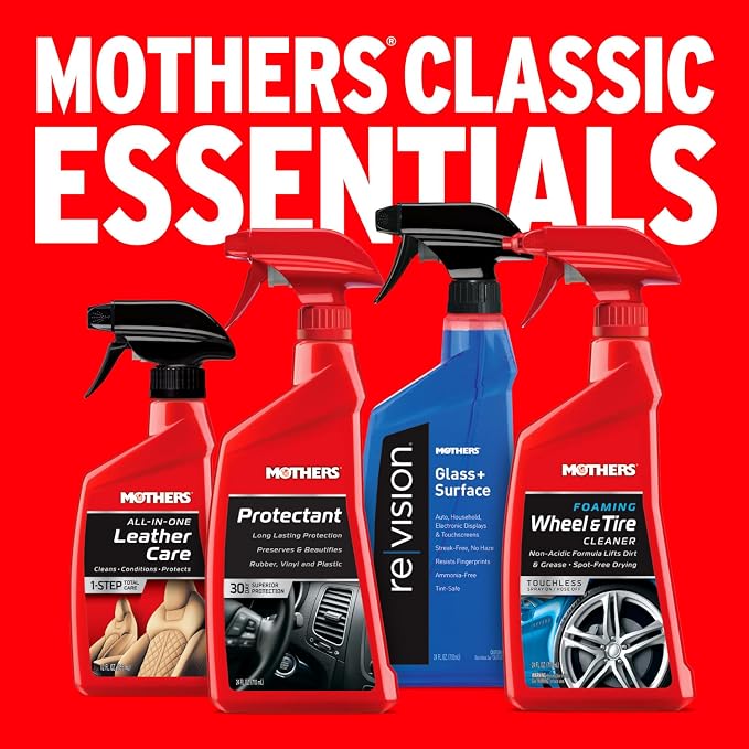 Mothers Protectant, 24 oz. – Long-Lasting UV Protection for Rubber, Vinyl & Plastic, Shields Dash, Trim, Bumpers & Tires from Fading, Cracking & Drying, Restores a Clean OEM Finish (05324)