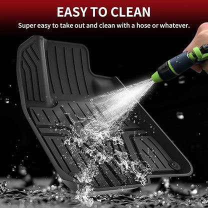LASFIT Floor Mats for Honda CR-V CRV 2022 2021 2020 2019 2018 2017 (Gasoline & Hybrid), All Weather Custom Fit TPE Floor Liners, 1st & 2nd Row, Black (EX/EX-L/LX/Touring/Sport/Special Edition)
