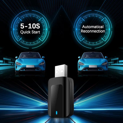 2025 Wireless CarPlay Adapter Convert Wired CarPlay to Wireless for iPhone & Android Auto Plug & Play USB Dongle with Upgraded Chipset, Low Latency, Fast Auto-Connect